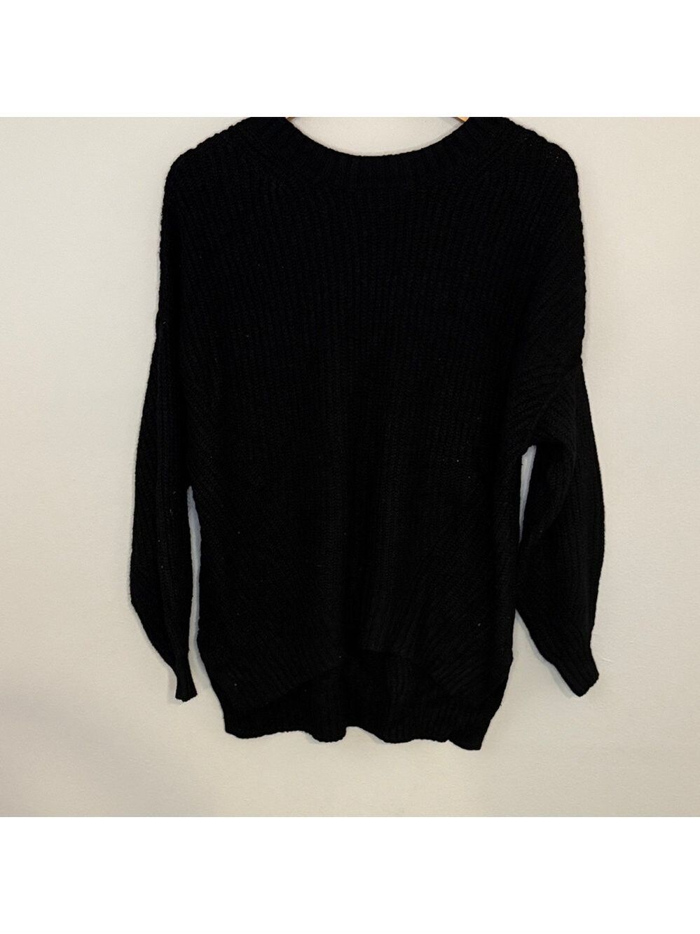 American Eagle Black Women's Crew Neck Sweater [MEL0106]